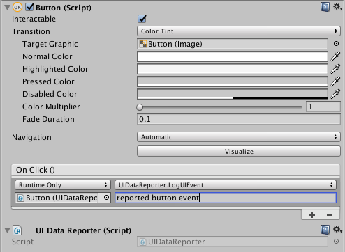 UnityEPL UIDataReporter usage